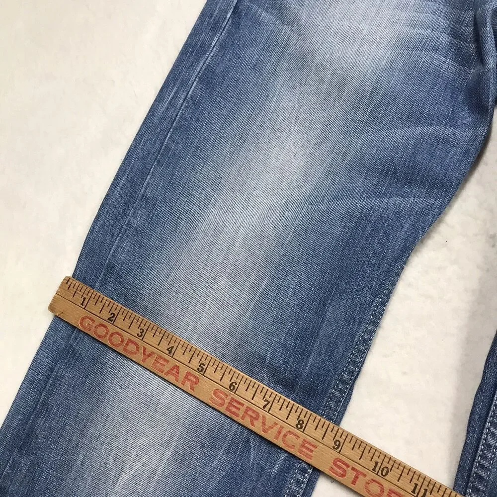 DIESEL Larkee Jeans Men 30x32 (29/32 tag) Light Whiskered Wash Button Fly